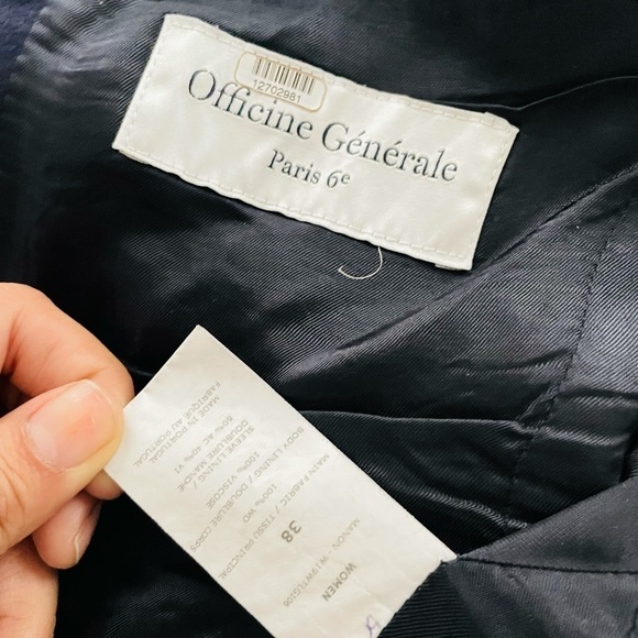 officine generale blue blazer gold buttons size 38 - Picture 5 of 5